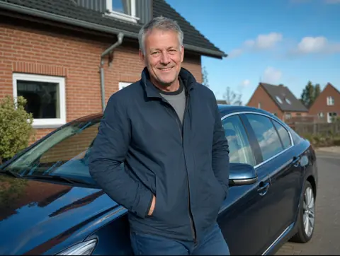 Verkäufer aus Unterwellenborn mit dem verkauften Fahrzeug